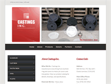 Tablet Screenshot of castingsinc.com